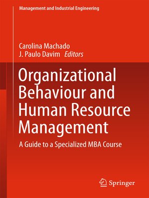 cover image of Organizational Behaviour and Human Resource Management